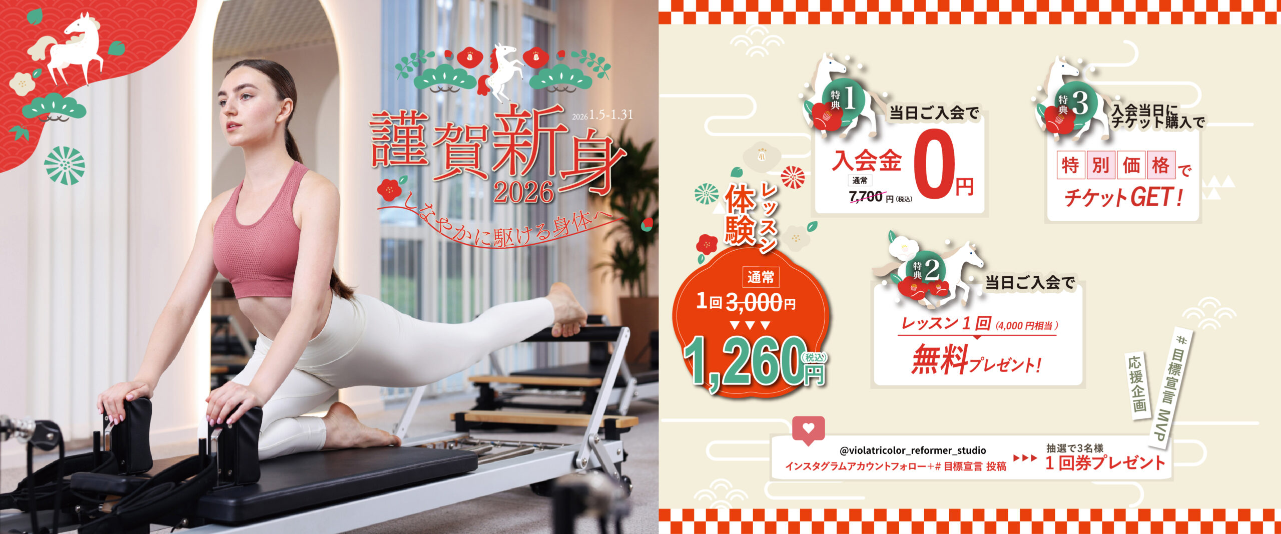 ヴィオラトリコロール リフォーマーキャンペーン